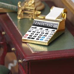 Dollhouse Miniature Old Fashioned Calculator