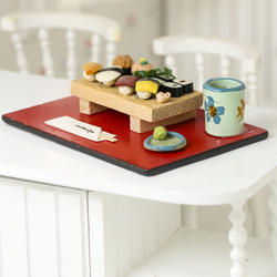 Dollhouse Miniature Sushi Tray