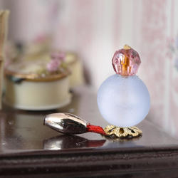 Dollhouse Miniature Perfume Bottle and Lipstick