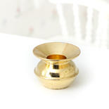 Dollhouse Miniature Brass Vase