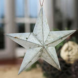 Patina Copper Dimensional Star Ornament