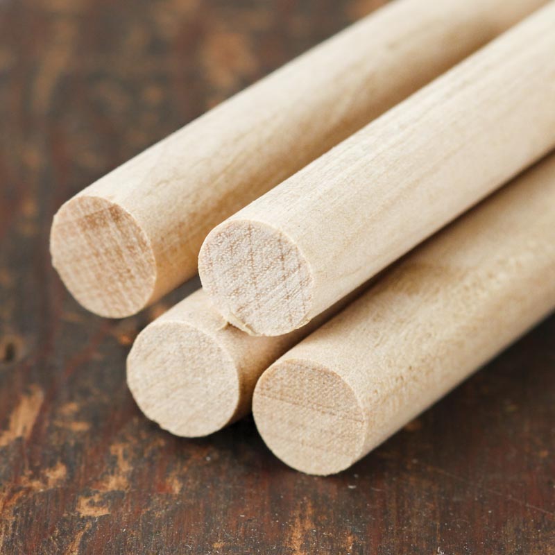 3/8" Unfinished Wood Dowel Rods - Dowel Rods - Wood Crafts ...