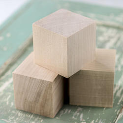 Unfinished Wood Cubes