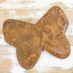 Rusty Tin Embossed Butterfly Cutout