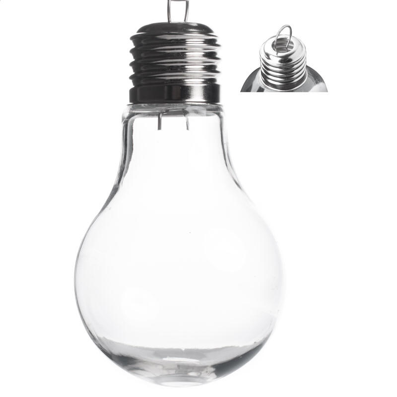 Acrylic Fillable Light Bulb Ornament Acrylic Fillable