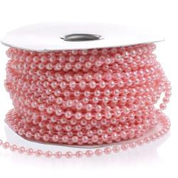 Pink Faux Pearl Bead Garland