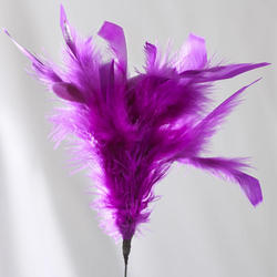 Purple Fuzzy Feather Sprays
