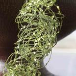 Lime Green Glitter and Sequin Twisted Wire Garland
