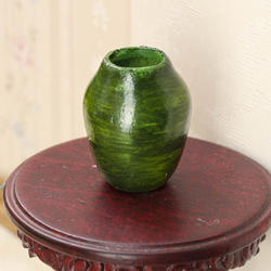 Dollhouse Miniature Wood Vase