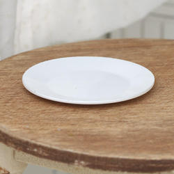 Dollhouse Miniature White Plate