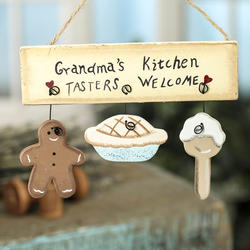 "Grandma's Kitchen" Wood Ornament Sign