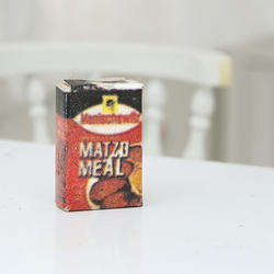 Dollhouse Miniature Matzo Meal Box