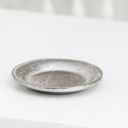 Dollhouse Miniature Silver Plate