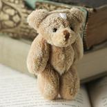 Miniature Plush Jointed Tan Teddy Bear