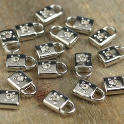 Silver Lock Charms