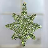 Green Sequin Star Ornament