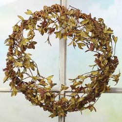 Artificial Dried Leaf Wreath