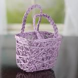Lavender Paper Twist Basket