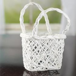 White Paper Twist Basket