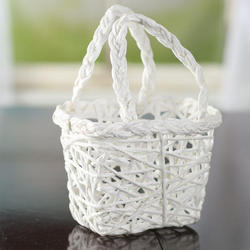 White Paper Twist Basket