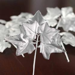 Silver Artificial Ivy Leaf Picks