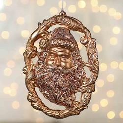Vintage-Inspired Copper Santa Ornament
