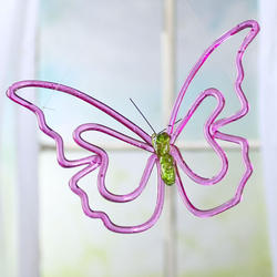 Large Beauty Pink Acrylic Butterfly