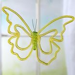 Large Lemon Yellow Acrylic Butterfly
