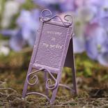 Miniature "Welcome to My Garden" Sign