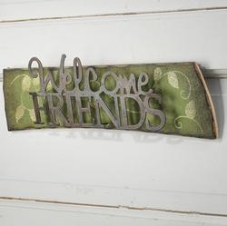 Rustic "Welcome Friends" 3D Sign