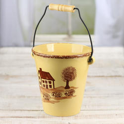 French Country Stoneware Pail