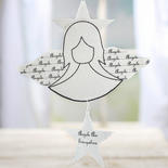 Sparkling White "Angels Are Everywhere" Hanger