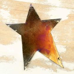 Burnished Metal Star Cutout