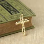 Gold Wrapped Cross Charm