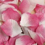 White and Pink Artificial Rose Petals