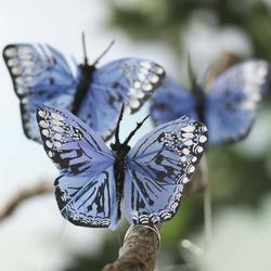 Denim Blue Artificial Monarch Butterflies