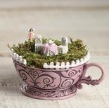 Miniature Wonderland Tea Cup Garden Set