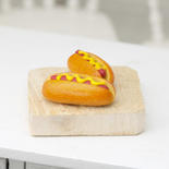 Dollhouse Miniature Hot Dogs