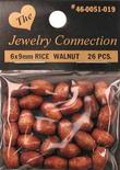 Walnut Rice Wood Beads