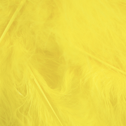 Yellow Natural Loose Marabou Feathers