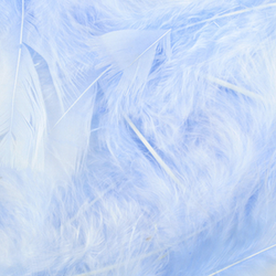 Light Blue Natural Loose Marabou Feathers