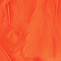 Orange Natural Loose Turkey Marabou Feathers