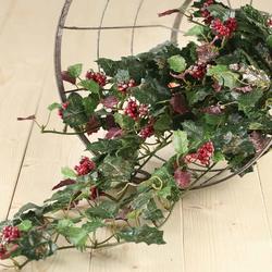 Pinks Factory Direct Craft Sparkling Artificial Cascading Holly Ivy Bush for Centerpieces and Arrangements 