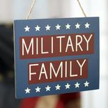 "Military Family" Wood Ornament Sign