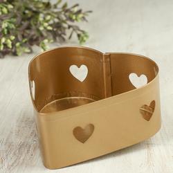 Small Gold Metal Heart Tray
