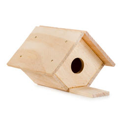 Unfinished Wooden Birdhouse Model Kit