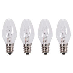 Clear Glass Candelabra Base Light Bulbs