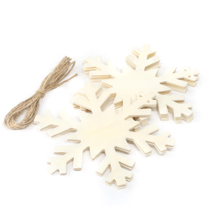 Ready-to-Personalize Wood Snowflake Garland - Christmas Garlands ...