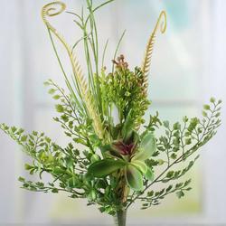 Artificial Fern and Succulent Spray