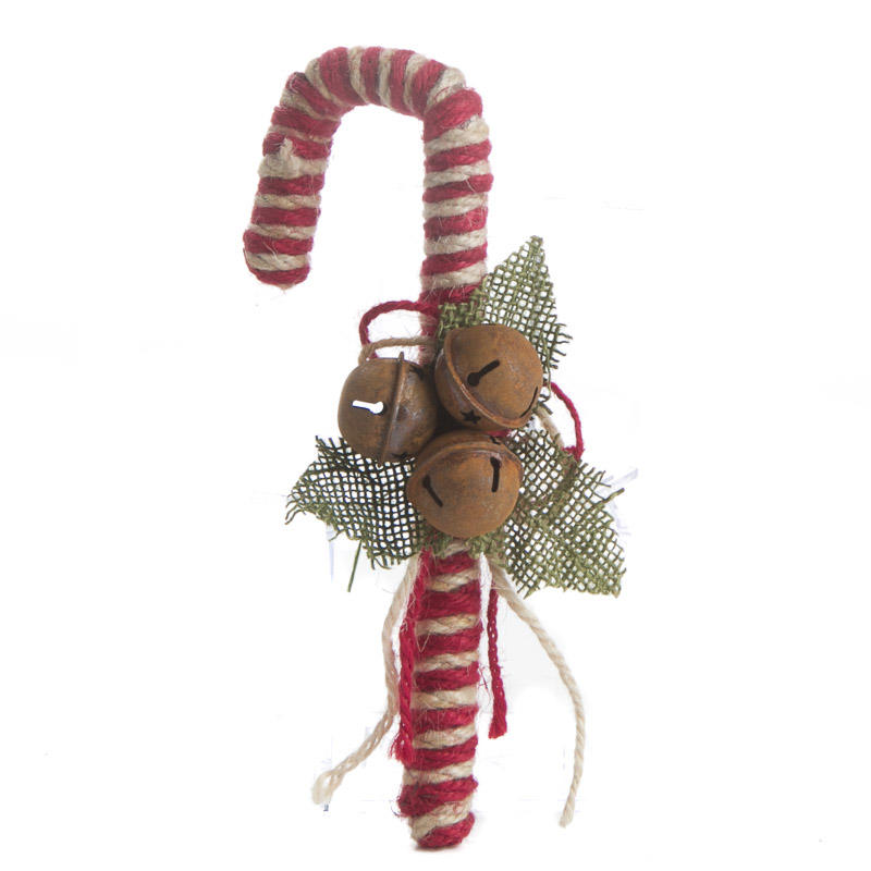 Primitive Jute Candy Cane - Christmas Ornaments - Christmas and Winter ...